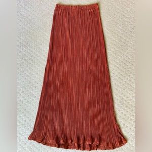 Lulu’s Maxi Skirt in copper, size M
